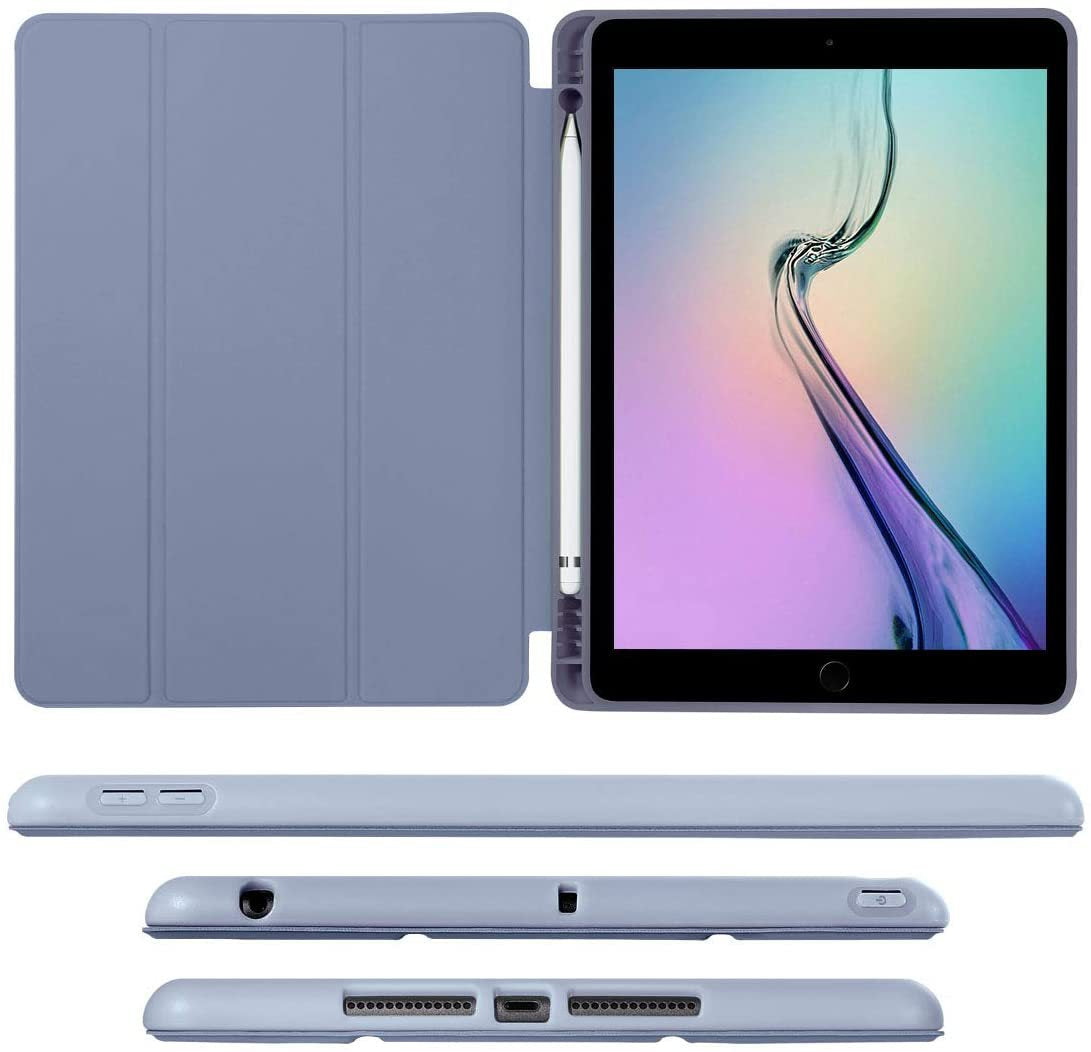 iPad Case with Pencil Holder – Compatible with iPad Air 5 (2022), Pro 11 (2024), 6th–10th Gen, 9.7/10.2/10.5 Inch