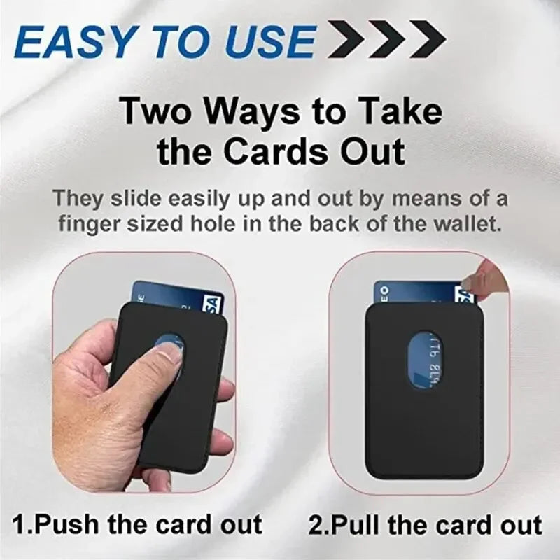 Magnetic Leather Wallet Case for iPhone 15/14/13/12 Pro Max – Card Holder Protective Cover