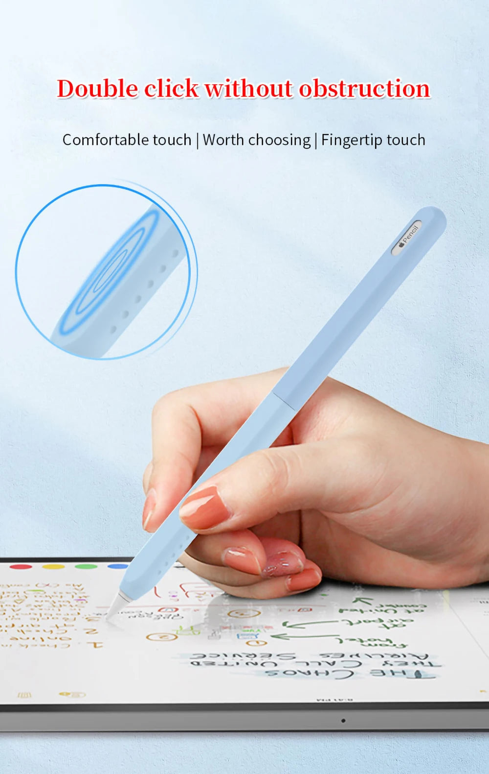 Liquid Silicone Case for Apple Pencil 2.0 Pro Stylus Protective Cover Pencil 2nd Gen Case Pencil2.0 DoesNot Affect Charge