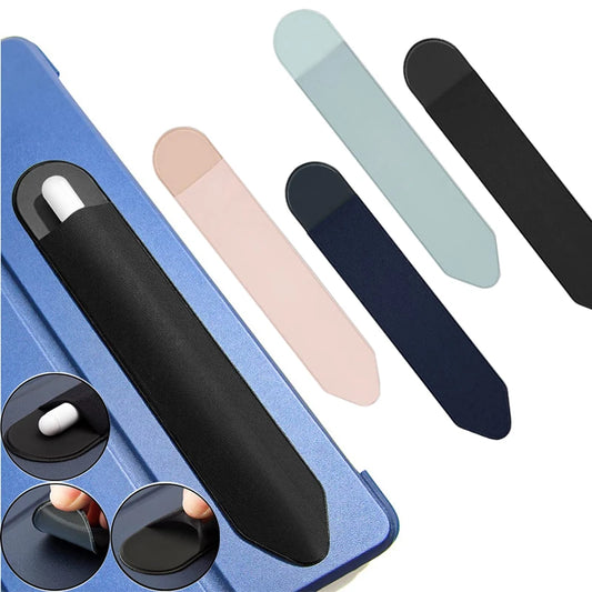 4-in-1 Pack Universal Stylus Holder – Self Adhesive Pencil Sleeve Pouch for Apple Pencil 1 & 2, iPad Pen Case