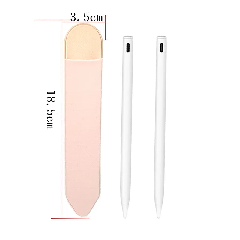 4-in-1 Pack Universal Stylus Holder – Self Adhesive Pencil Sleeve Pouch for Apple Pencil 1 & 2, iPad Pen Case