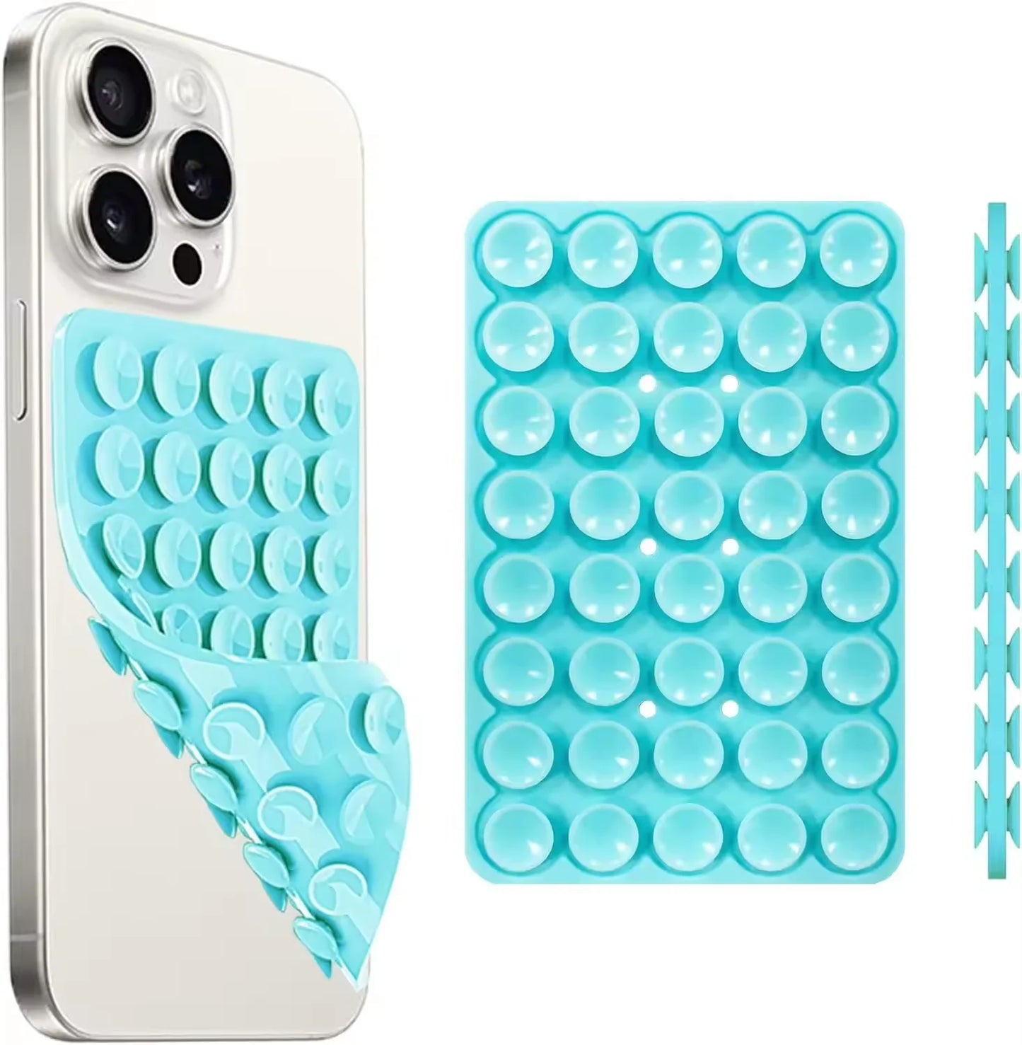 Silicone Suction Cup Phone Case – Double Sided Hands-Free Strong Grip Mount for iPhone & Android