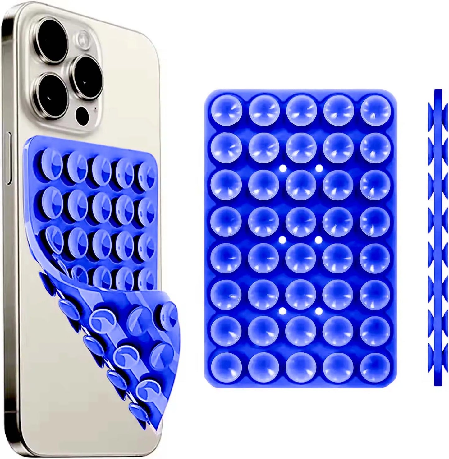 Silicone Suction Cup Phone Case – Double Sided Hands-Free Strong Grip Mount for iPhone & Android