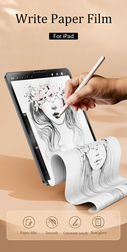 Matte Screen Protector for iPad Air 5/4/3/2 & Pro 11/12.9 – Paperlike Film for Writing & Drawing