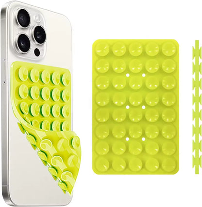 Silicone Suction Cup Phone Case – Double Sided Hands-Free Strong Grip Mount for iPhone & Android