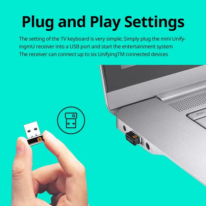 Logitech K400Plus Wireless Keyboard with Touch Panel Android Smart TV PC Laptop Office Keyboard Original binding
