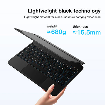 Magic Keyboard Case for iPad Air 4/5/6/7 – Smart Cover with Keyboard for iPad Pro 11” 2018–2022