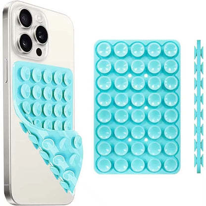 Silicone Suction Cup Phone Case – Double Sided Hands-Free Strong Grip Mount for iPhone & Android