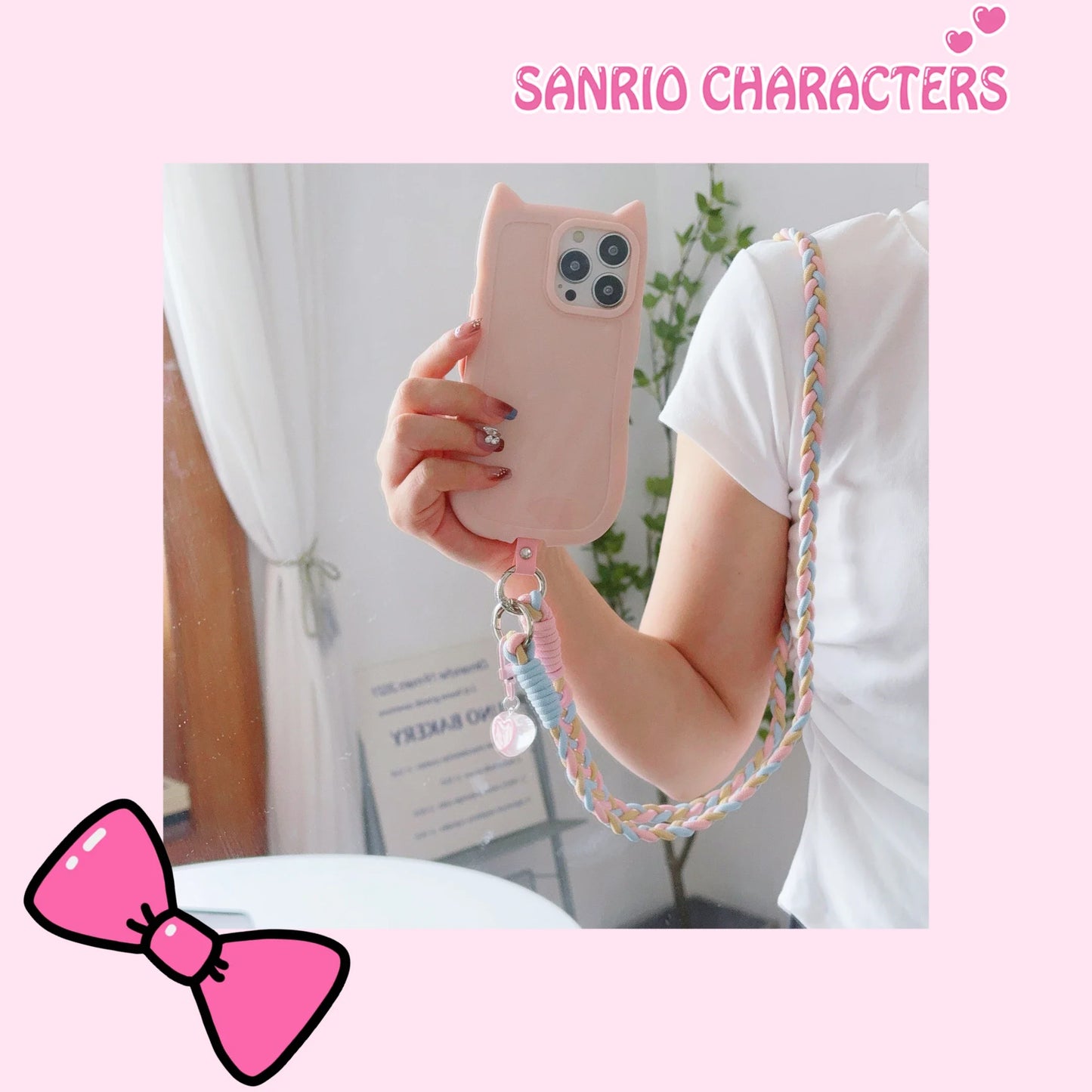 Creative Cartoon Universal Phone Lanyard - Long Crossbody Rope with Cartoon Decorative Pendant, Accessory