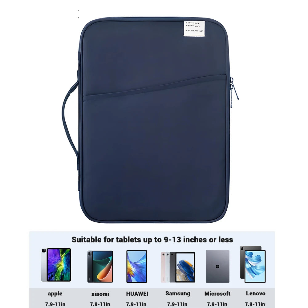 Tablet Handbag Case 9-11inch For iPad Air 4 5 Pro 11 Mini 5 6 iPad Case For XiaoMi 5 Samsung Huawei Lenovo Shockproof Pouch Bags