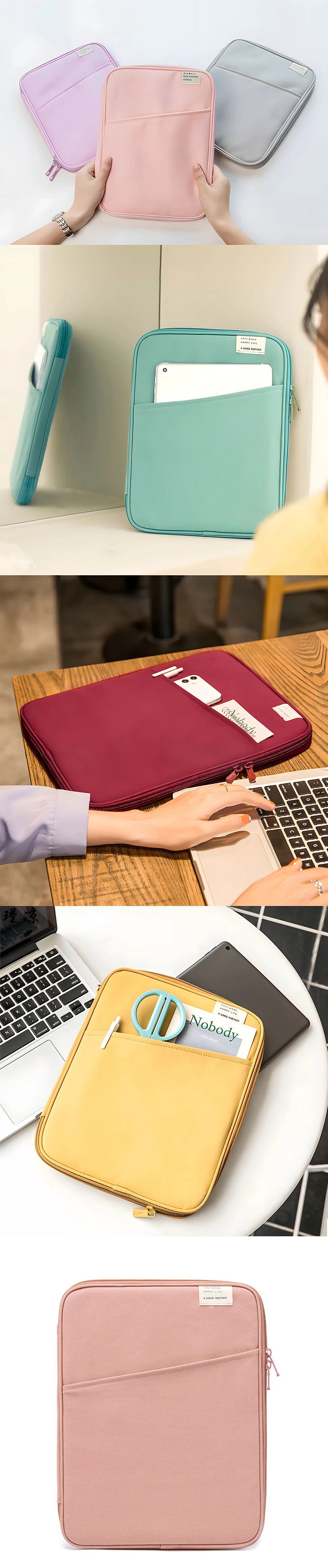 Tablet Handbag Case 9-11inch For iPad Air 4 5 Pro 11 Mini 5 6 iPad Case For XiaoMi 5 Samsung Huawei Lenovo Shockproof Pouch Bags
