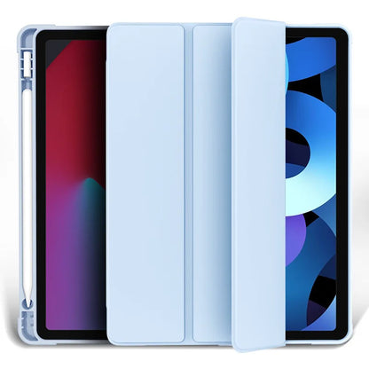 iPad Case with Pencil Holder – Compatible with iPad Air 5 (2022), Pro 11 (2024), 6th–10th Gen, 9.7/10.2/10.5 Inch