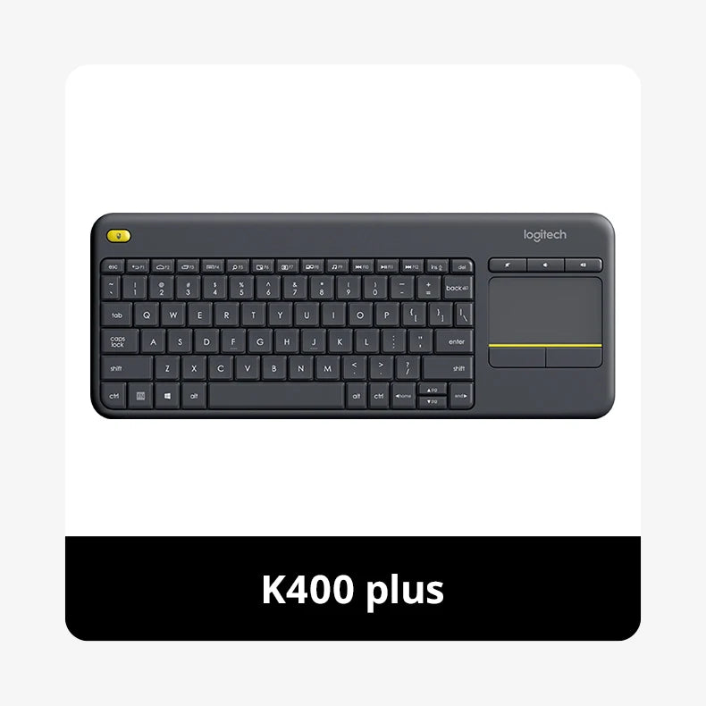 Logitech K400Plus Android Smart TV Laptop Touch Panel Wireless Touch Keyboard