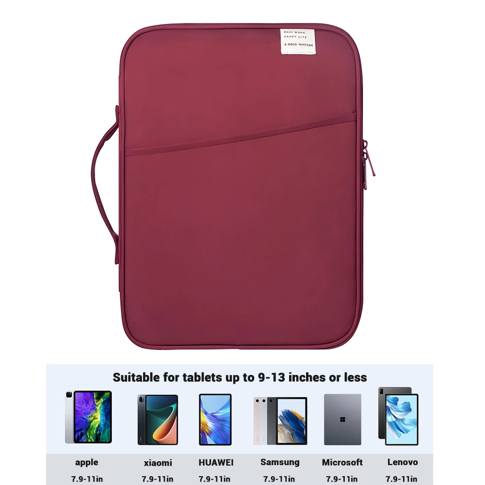 Tablet Handbag Case 9-11inch For iPad Air 4 5 Pro 11 Mini 5 6 iPad Case For XiaoMi 5 Samsung Huawei Lenovo Shockproof Pouch Bags