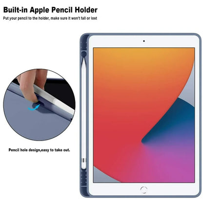 iPad Case with Pencil Holder – Compatible with iPad Air 5 (2022), Pro 11 (2024), 6th–10th Gen, 9.7/10.2/10.5 Inch