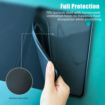 iPad Keyboard Case with Wireless Mouse – Magic Keyboard Cover for iPad 9th/10th Gen, 7th/8th, Pro 11 M4, Air M3/5/4